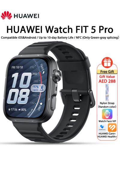 Huawei WATCH FIT 5 Pro Smartwatch, 44.5mm FullView Display, iOS & Android, up...