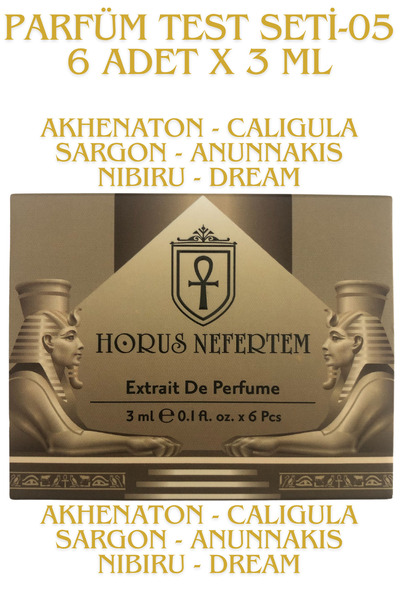 Horus Nefertem TEST SETi-05 - 6 Adet x 3ml Parfüm Test Seti Keşif Seti Deneme...