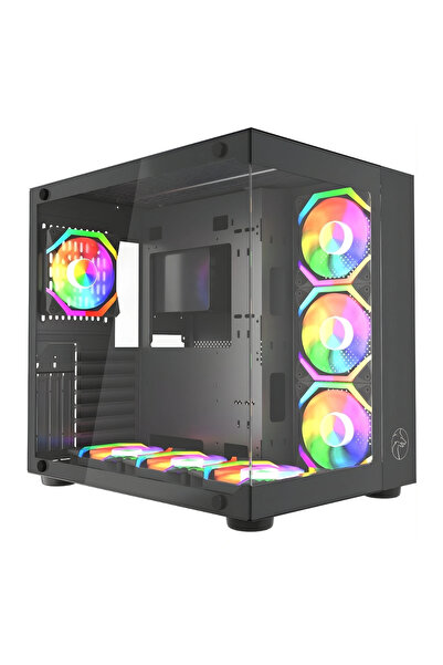 GAMETECH Prime V3 Tuş Kontrollü RGB 7x120mm Fan Oyuncu (Gaming) Bilgisayar Ka...
