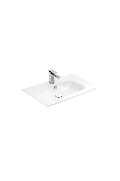 SANOVİT Sanovit Sharp 70 cm Konsollu Süper İnce Lavabo Beyaz Renk