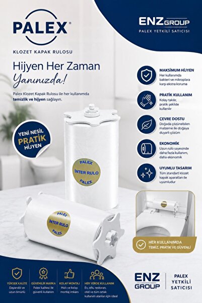 Palex Sensörlü Hijyenik Klozet Kapağı Yedek Rulosu 42x90 Kullanım