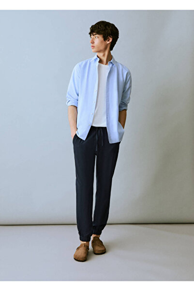 Mango Teen Keten pamuklu jogger pantolon