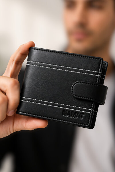 NAMAT Premium Genuine Leather Bi-fold Wallet – Stylish, Compact & Durable - C...