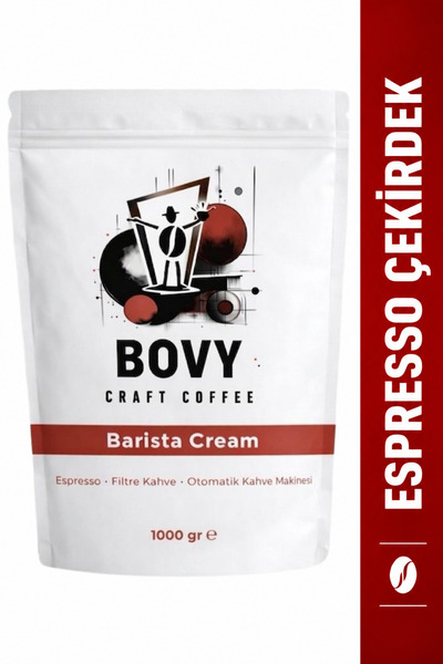 Bovy Craft Coffee Barista Cream Espresso Çekirdek Kahve 1 kg (1000 gr) - Bol ...