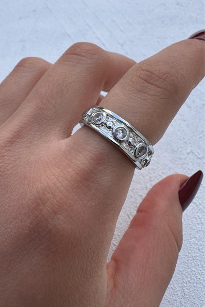 Leo'Stone Polished Series Tamtur Zircon Stone Pointed Curved Detailed Adjusta...