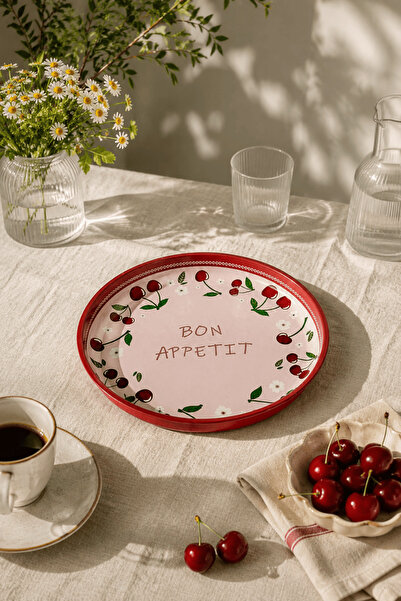 Sarkap Home 26 Cm Bordo Bon Appetit Meyve Tabağı