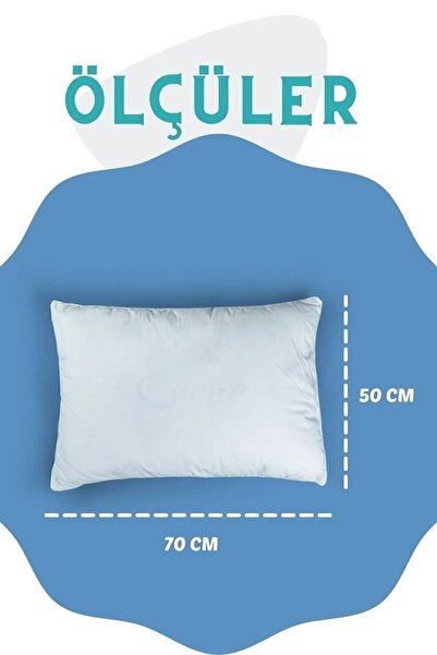 Primavera Home 5 Adet Yıkanabilir Nonwowen Antialerjik Slikonize Yastık 50x70 800 gr