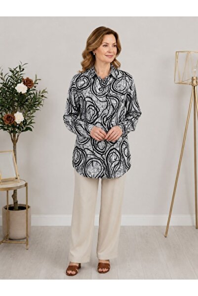 LİFERA Lifera Plus Size Mother's Shirt