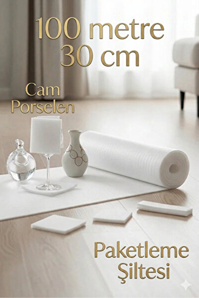 YGTAMBALAJ 100 Metre X 30 Cm Rulo Porselen Tabak Bardak Cam Eşya Sarma Koruma...