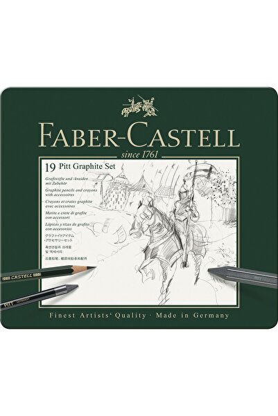 Faber Castell SET DE GRAFIT MONOCROMAT PITT 19 PIESE FABER-CASTELL