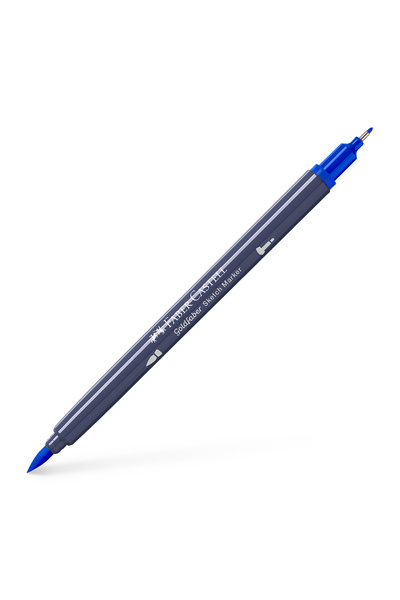 Faber Castell Marker pentru schițe cu 2 vârfuri, albastru, roșu Heliu, 151, G...
