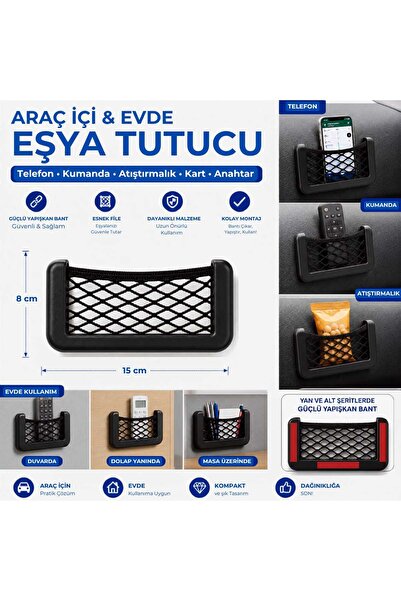 lawrenceshop Duvara Monte Yapışkanlı Telefon Tutucu Kumandalık Şarj Standı Ku...