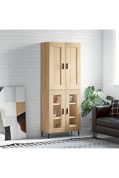 Concept Dulap înalt, stejar sonoma, 69,5x34x180 cm, lemn compozit