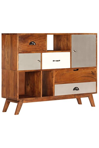 Concept Servantă, 115 x 35 x 86 cm, lemn masiv de acacia