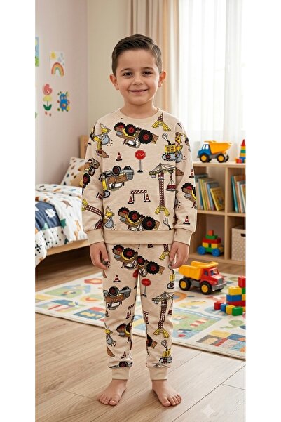 ALİŞ KİDS Set de pijamale de iarnă cu mâneci lungi, din bumbac, cu căptușeală...