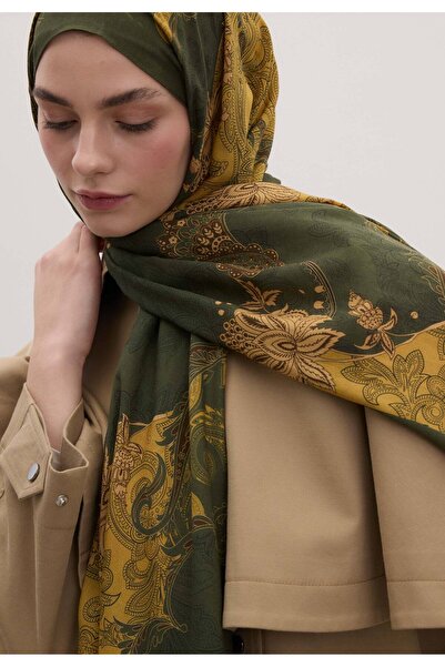 Freshscarfs Darıa Desen Şal Hardal