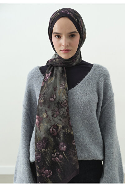 Freshscarfs Evelyne Desenli Pamuk Viskon Şal Lavanta