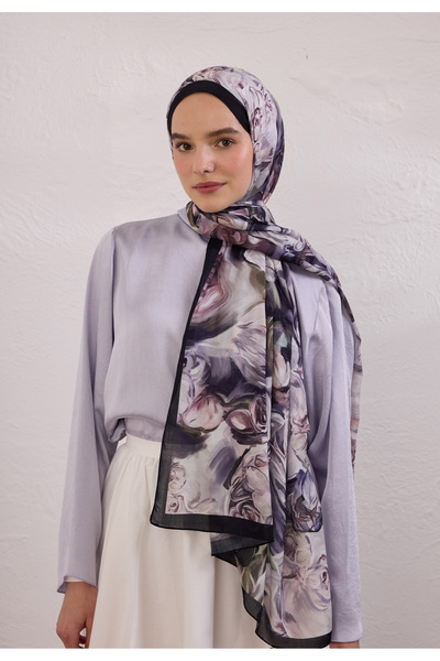 Freshscarfs Derin Mor Nerıssa Desen Rami Şal