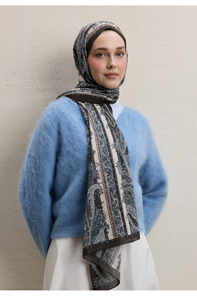 Freshscarfs Paisley Elegance Desen Şal Kahve