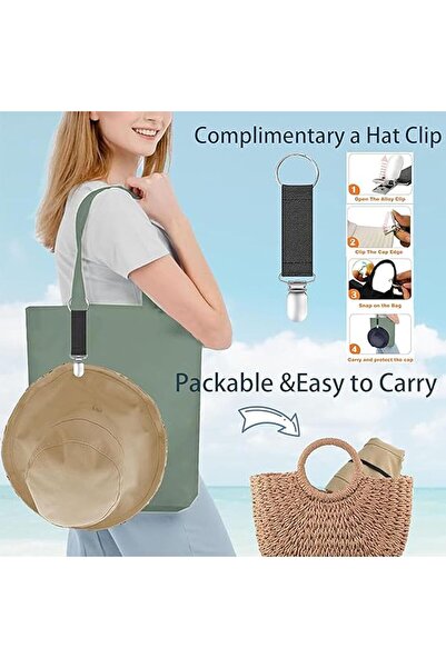 Arabest Women’s Reversible Bucket Hat, UV Protection Wide Brim Sun Hat, Packa...