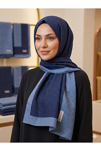 Yagmurbulutscarf • Orkide Monogram Desenli Şal - Lüks Jakarlı Dokuma - Lacive...