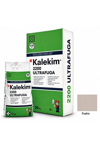 Kalekim Pudra Renk Derz 2200 ULTRA FUGA Silikon Katkılı, Yüksek Performanslı ...