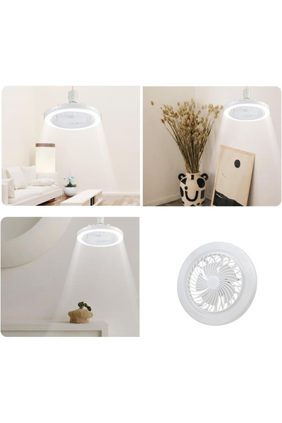 Cata CT-1153 Fanlı 42W 3 Renk Dim Edilebilir Kumandalı Poyraz LED Ampul E27 Duy
