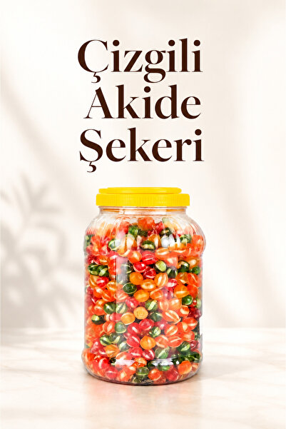 Şener Akide Şekeri Çizgili 3250 Gr Atıştırmalık
