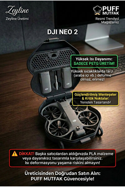 Zeyline DJI Neo 2 Kutusu (Sadece Kutu) + Kulplu (Renk tercihi yapabilirsiniz)