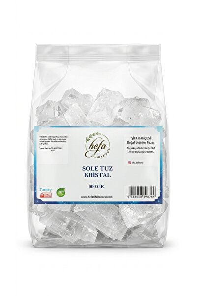HEFA Şifa Bahçesi Kristal Sole Tuzu 500 gr