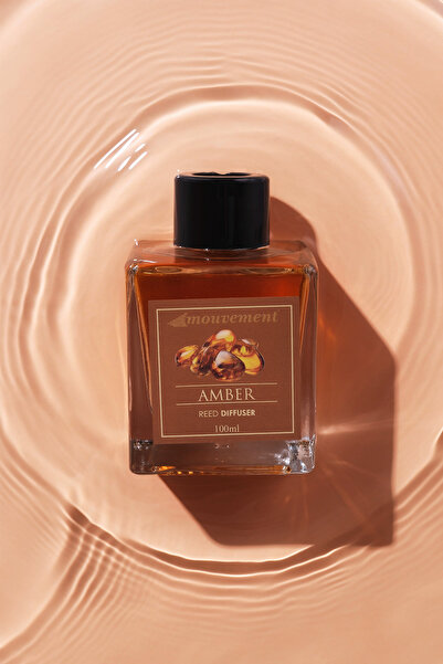 MOUVEMENT Amber Esintisi 100 ml Çubuklu Oda Kokusu Evinize Lüks ve Rahatlatıcı Bir Atmosfer Katın