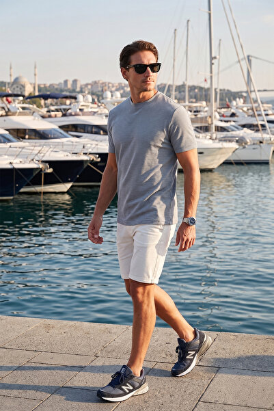 Buratti Streç Pamuklu Slim Fit Sıfır Yaka T Shirt Erkek T SHİRT 5902639