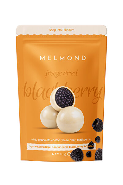 Melmond Beyaz Çikolatalı Freeze Dried Böğürtlen Draje