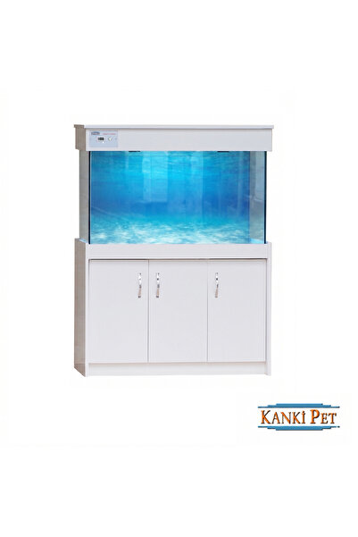 Kanki Pet Akvaryum Mobilyalı lüks led Aydınlatmalı 120 x 50 x 60 cm (360 Litre)