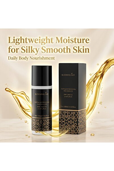 BLOOMING DAY Moisture Silk Body Oil – Lightweight, Non-Greasy, Jojoba & Burit...