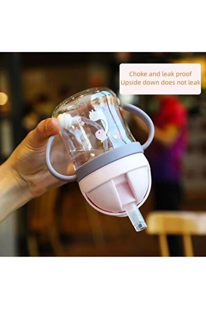 Arabest Mug with Weighted Straw 250ml, Leak-Proof Spill-Proof with Click Lock...