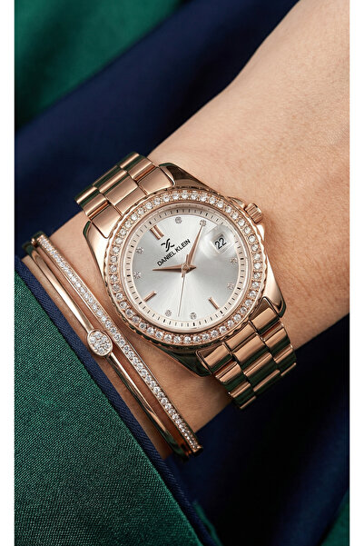 Daniel Klein Premium Rose Gold Stainless Steel Watch for Women DK.6.14134-5