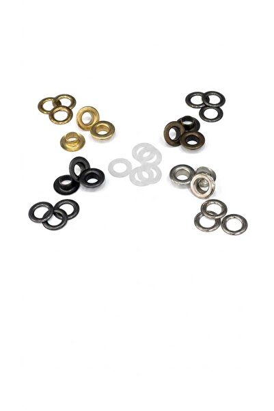 Klinkshop 5 Numara Karışık Metalik Renkli Kuşgözü-8,5 Mm Malzeme Paketi-100 A...