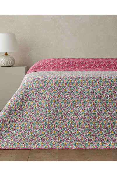 English Home Mira Blush Çift Kişilik Çok Amaçlı Örtü 200x220 cm Fuşya