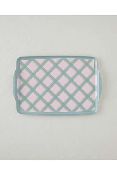 English Home Bright Charm Melamin Kaydırmaz Tepsi 25x38 cm Pembe