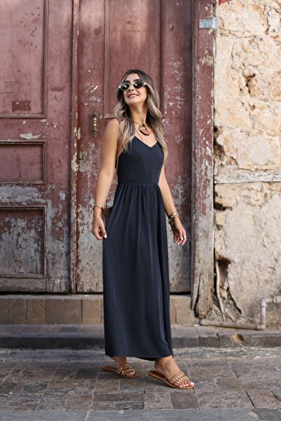 bytugcekaya Smoked Rope Strap Single Jersey Jumpsuit