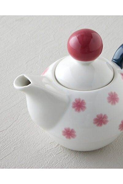 English Home Florentis New Bone China Demlik Seti 400 – 290 ml Pembe - Yeşil