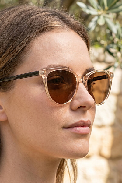 sun factory Uv400 Protection Polarized Filter Honey Color Women's Sunglasses ...