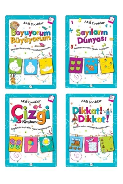 Kukla Yayınları Puppet Smart Kids Activity Set 5+ Age 4 Books