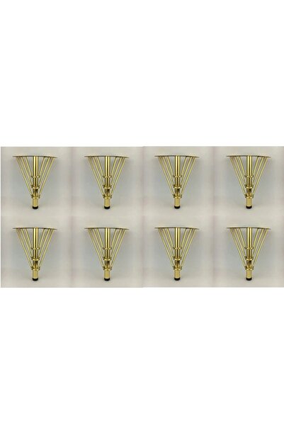 Mespaş HETicaret 12cm Χρυσά Μεταλλικά Έπιπλα, Ντουλάπια, Καναπέδες, Πόδια Μον...