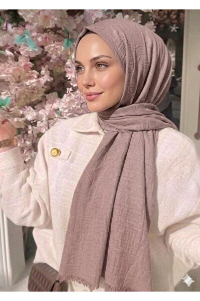 Alse Butik Açık Gül Kurusu Bambu Kraş Şal