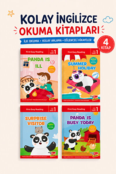 Dikkat Atölyesi Yayınları İngilizce Okuma Kitapları First Easy Reading Level 1