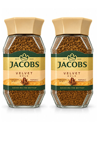 Jacobs قهوة قابلة للذوبان ذهبية مخملية 100 جرام × 2 قطعة