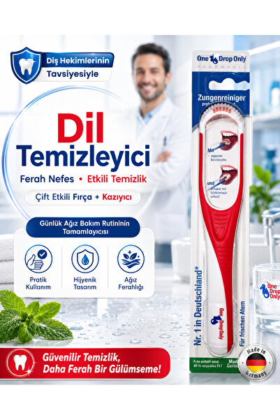 One Drop Only Dil Temizleyici Profesyonel Ağız Kokusuna son Dil Temizleyici F...