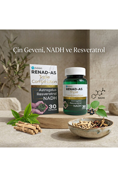 Renadas Renad-as , Astragalus ( Çin Geveni ) , Nadh ,resveratrol Içeren 30 Ka...